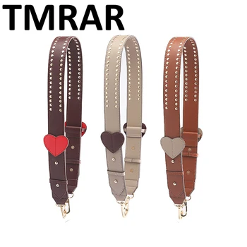 

New 2019 Fashion classic bag strap split leather studs strap love straps hot and chic necessary women shoulder belts qn263