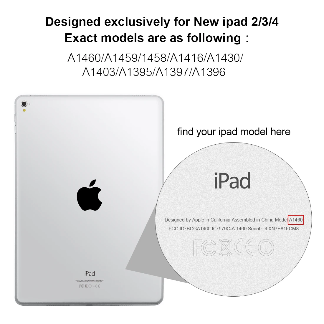 Чехол для iPad 2/iPad 3/iPad 4 Чехол Ультра тонкий из искусственной кожи+ силиконовая Мягкая задняя смарт-крышка для Apple iPad 4 Чехол Trifold Stand