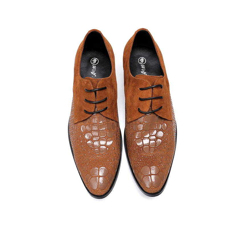 Legal Show Negócios Cavalheiro Rendas Calcanhar Nova Apontado Até as Homens Robusto Do Designers Show Dedo 2018 Moda Zapatos Calçados Crocodilo As Pé Couro De Sapatos 6q8nB