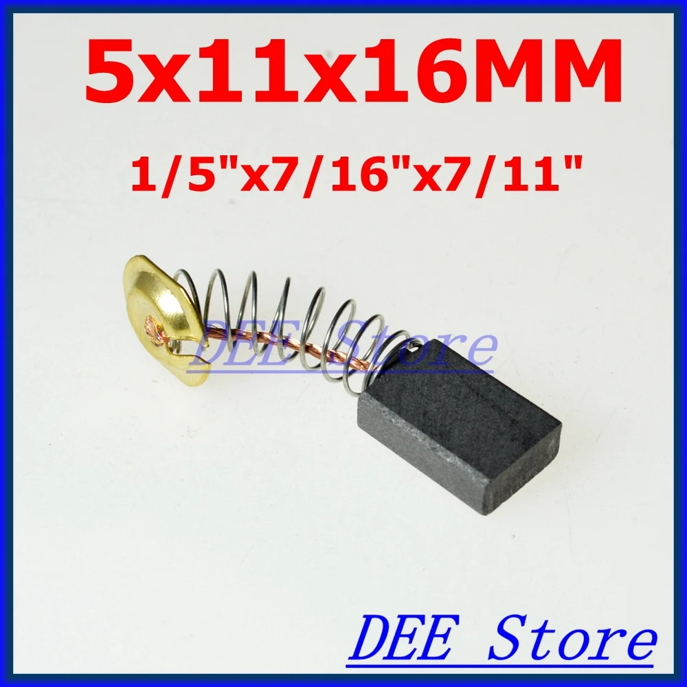 Lot20 CB303 5x11x16mm Electric Spring & Wire Lead Motor Carbon Brushes