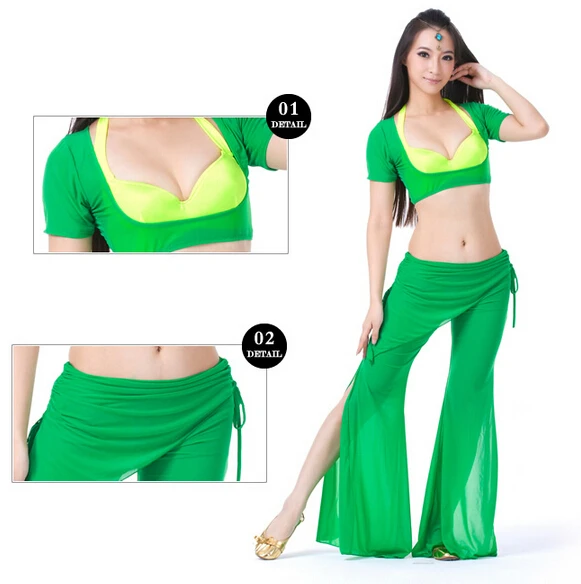 

Newest Bollywood Indian Belly Dance Costumes For Women Cheap Prices Two 2 Piece Set Women Pant And Top