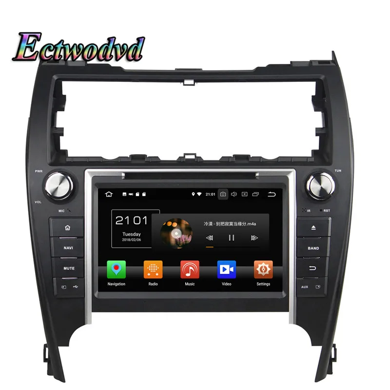 Clearance Ectwodvd Octa Core 4G RAM 64G ROM Android 9.0 Car Multimedia DVD Player GPS HeadUnit For Toyota Camry 2012 US 4
