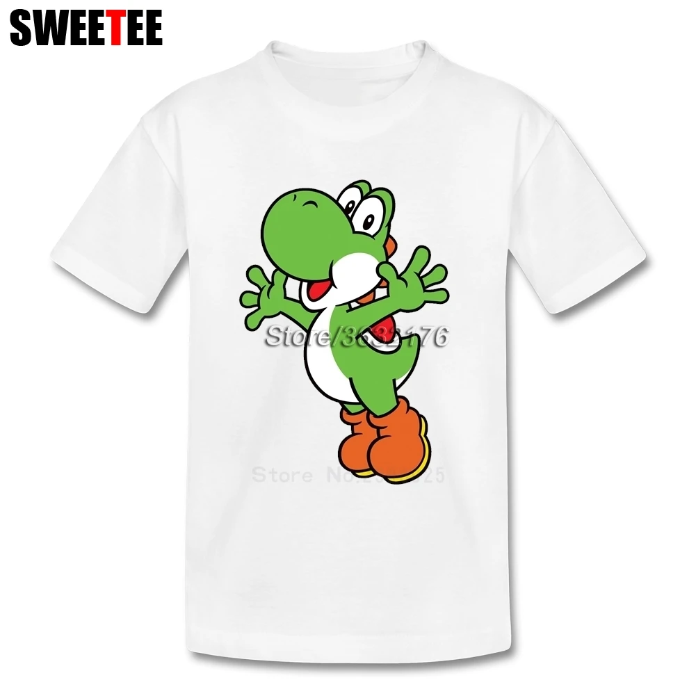Super Mario Yoshi T Shirt Kid Pure Cotton Toddler Round Neck Baby