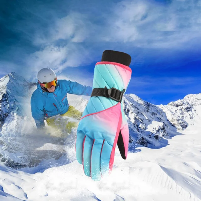 $US $6.49  Winter Professional Ski Gloves Girls Boys Adult Waterproof Warm Gloves Snow Kids Windproof Skiing S