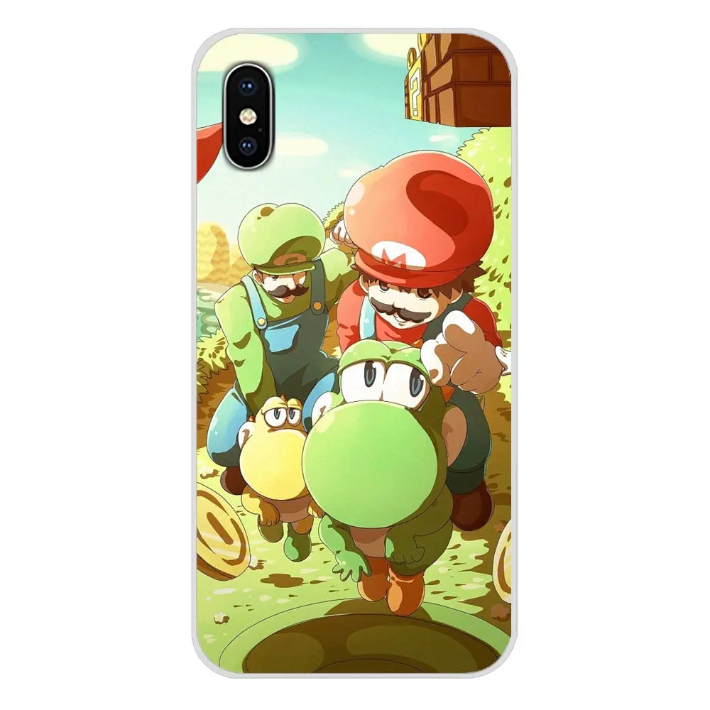Смешные Супер Марио Bros грибы для Samsung Galaxy S3 S4 S5 Mini S6 S7 Edge S8 S9 S10 Lite Plus Note 4 5 8 9 Чехлы