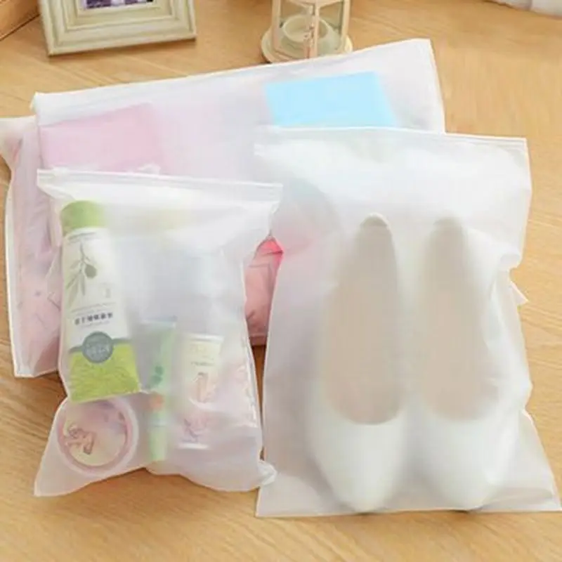 

1PC Waterproof Swimming storage Bags Transparent Clothes Zipper Bag Sports Travel Storage Shoes Travel Makeup Bag S-XL