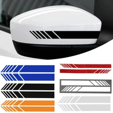 2x Car Side Mirrior Vinyl Graphic Sticker 15*3cm Car Rear View Side Mirror Body Stripe Vinyl Sticker Decal DIY Car Body Decals 2x tribal tattoo graphic kit stripe decal sticker camper van truck vehicle suv vinyl camaro