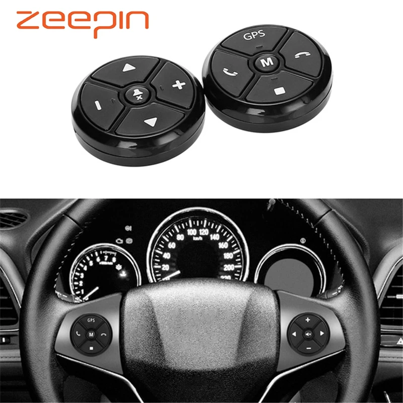 Comprare Universal Car Steering Wheel Controller 4Key Musica Senza Fili DVD GPS di Navigazione Volante Radio Remote di Controllo Bottoni Nero