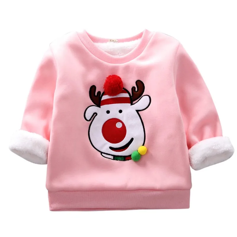 

Autumn Winter Baby Kids Boys Girls Cotton Long Sleeve Sweatshirts Cute Christmas Style Cartoon Pattern Comfortable Sweatshirt