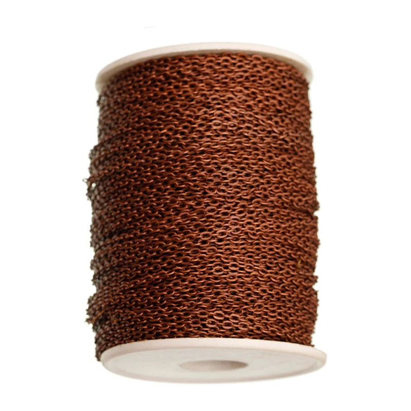 

Antique Copper Chain Stainless Steel Necklace Cable Bulk Iron Metal Chain Findings for necklace Finding 5m/lot (ILOVEDIY)