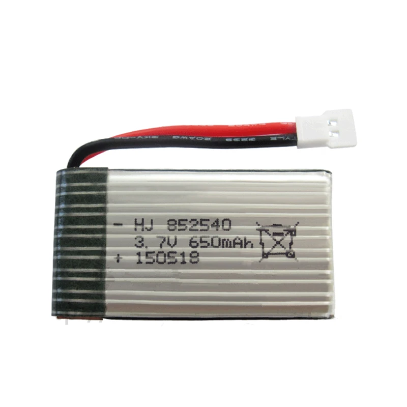 3,7 V 650 mAH Lipo батарея для SYMA X5C дистанционного квадрокоптера li-po батарея 3,7 V 650 mAH-XH разъем 852540 Lipo батарея