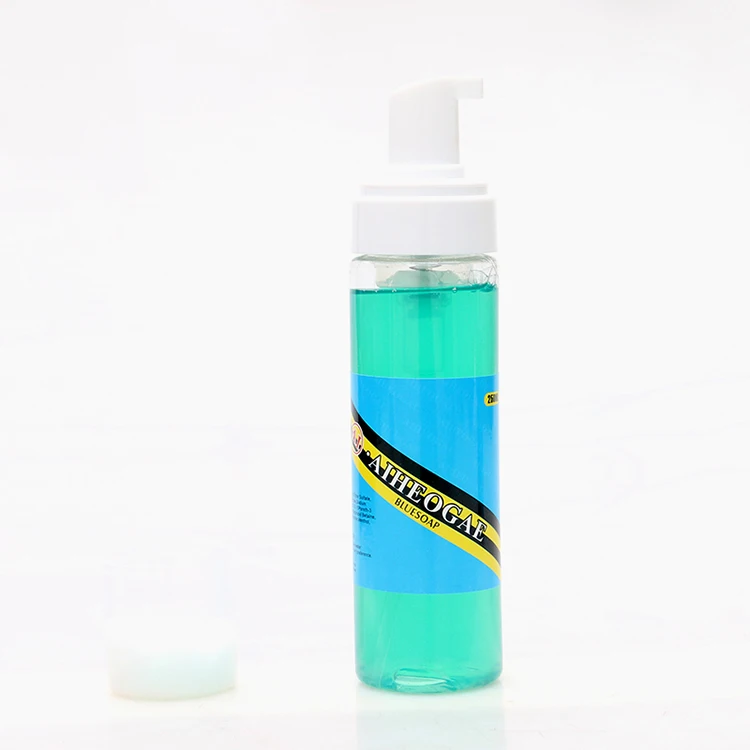 Tattoo foam blue algae with a sparkling bottle of blue-green algae Diluted Water 200ml beauty tools