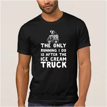 Письмо только виражи я делаю после грузовик с мороженым футболка Для мужчин лето Для мужчин футболка уличная хлопковая футболка человек