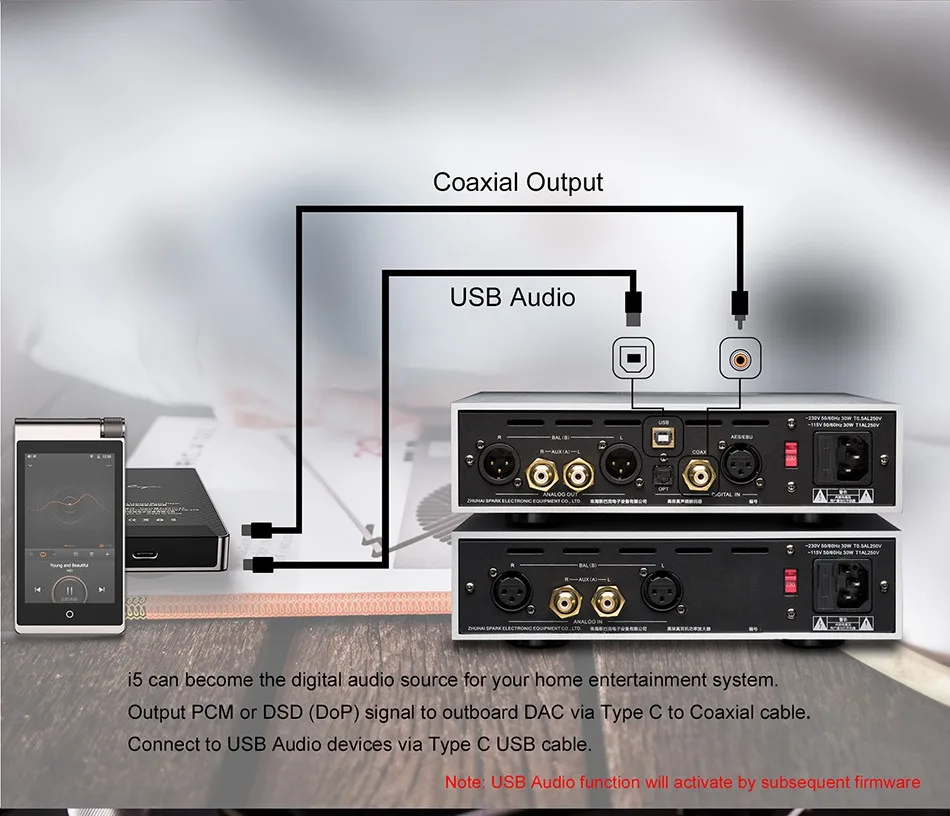 Cayin I5(+ кожаный чехол бесплатно) DAC 384 кГц/32 бит DFF DSD FLAC Android Bluetooth WiFi Портативный HiFi музыкальный плеер без потерь