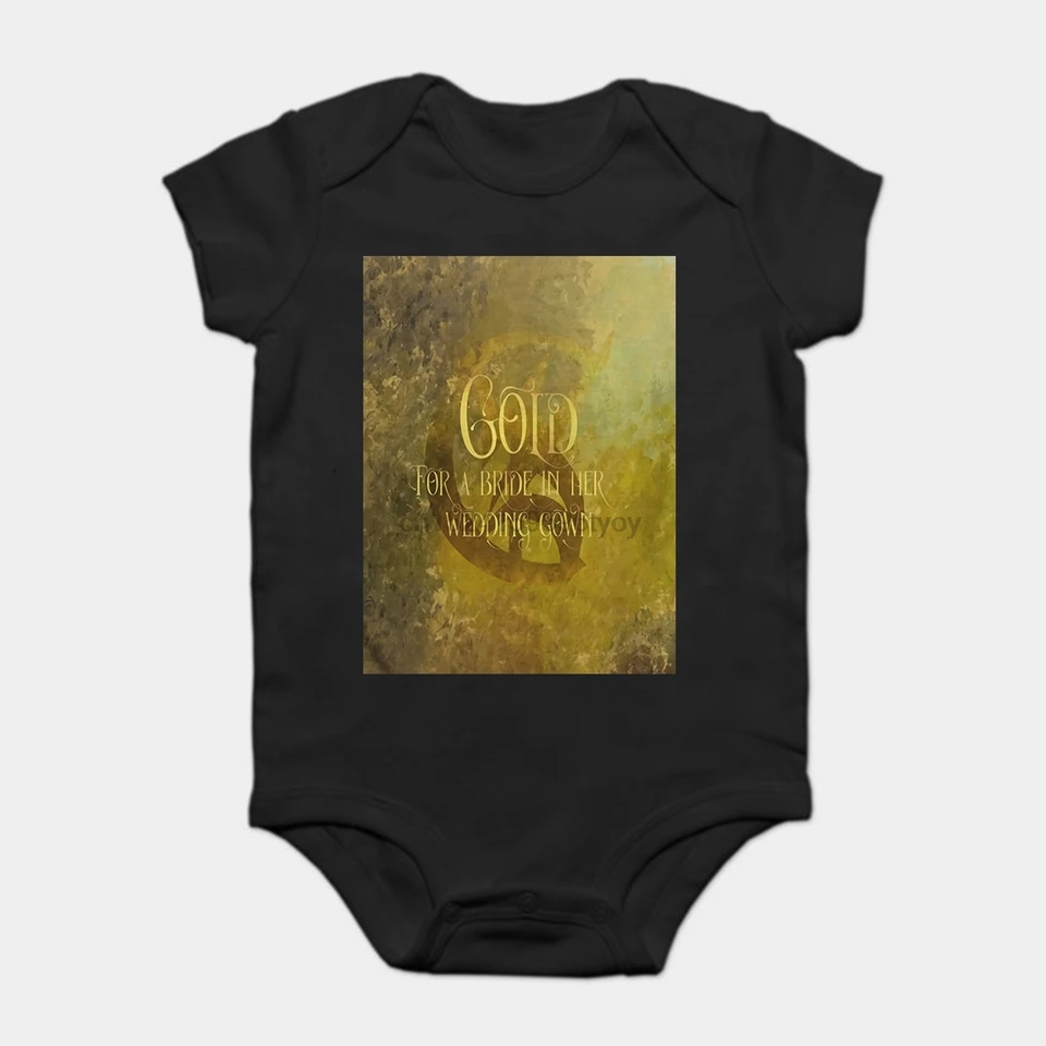 gold onesie baby