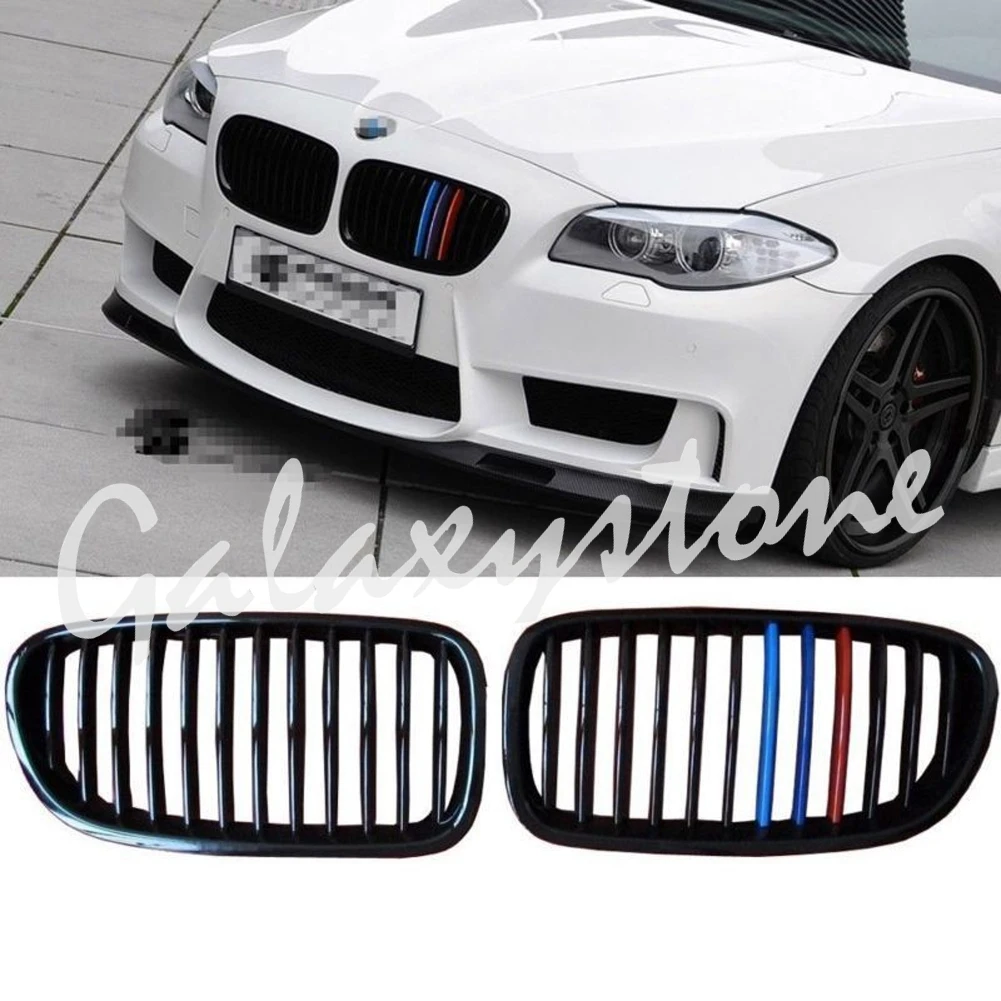 Черный Цвет спереди почек решетка для BMW F10 528i 530i 550i 2010 2011 2012 2013