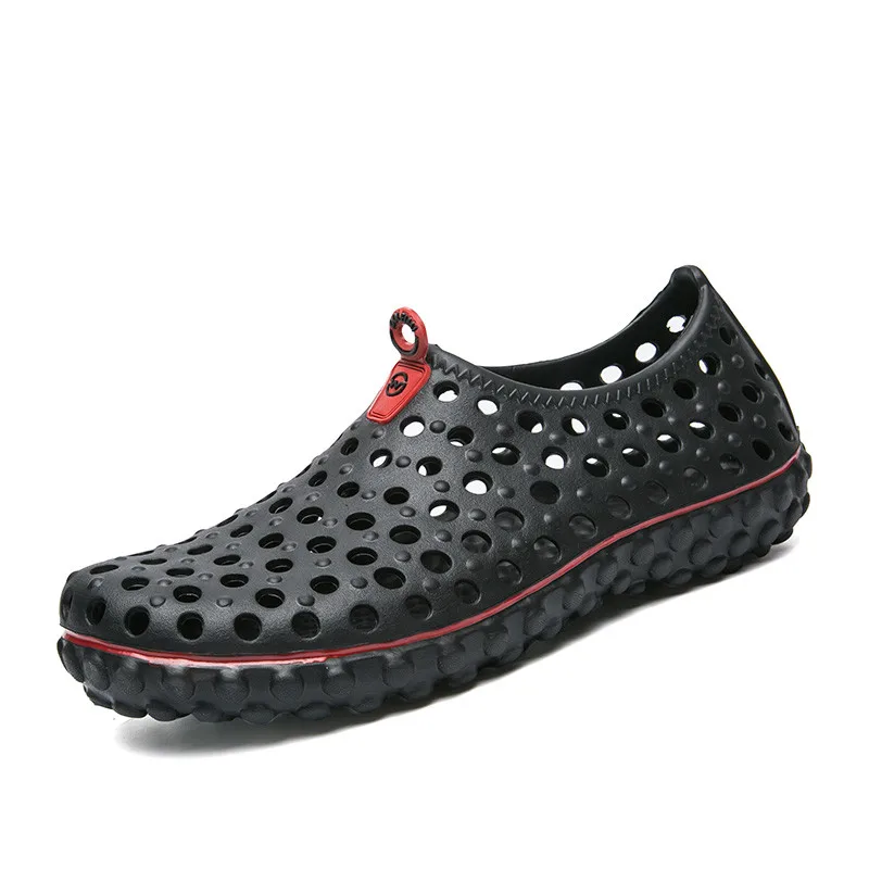 

Men Casual Clogs Summer Sandals Garden Beach Shoes Size 40-45 Jelly Shoes Breathable Slip-on Man Hole Shoes