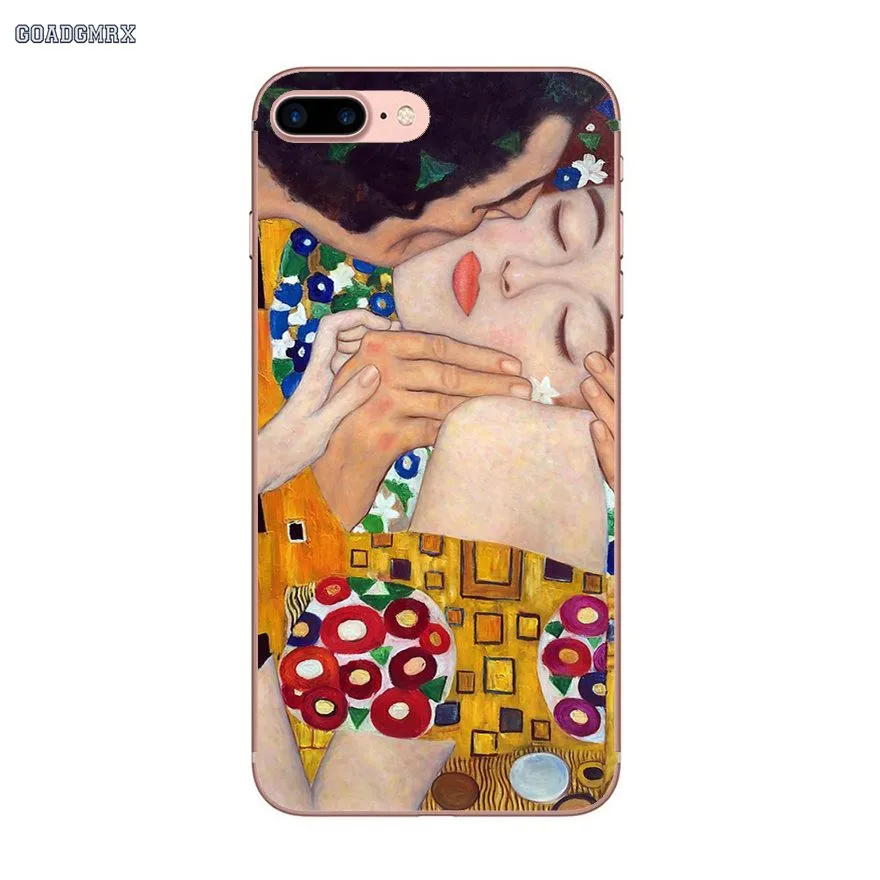 Для huawei P Smart P8 P9 P10 Lite Y6 Y7 Y9 Prime Y6 Pro Gustav Klimt The Kiss Art прозрачный мягкий чехол Чехлы