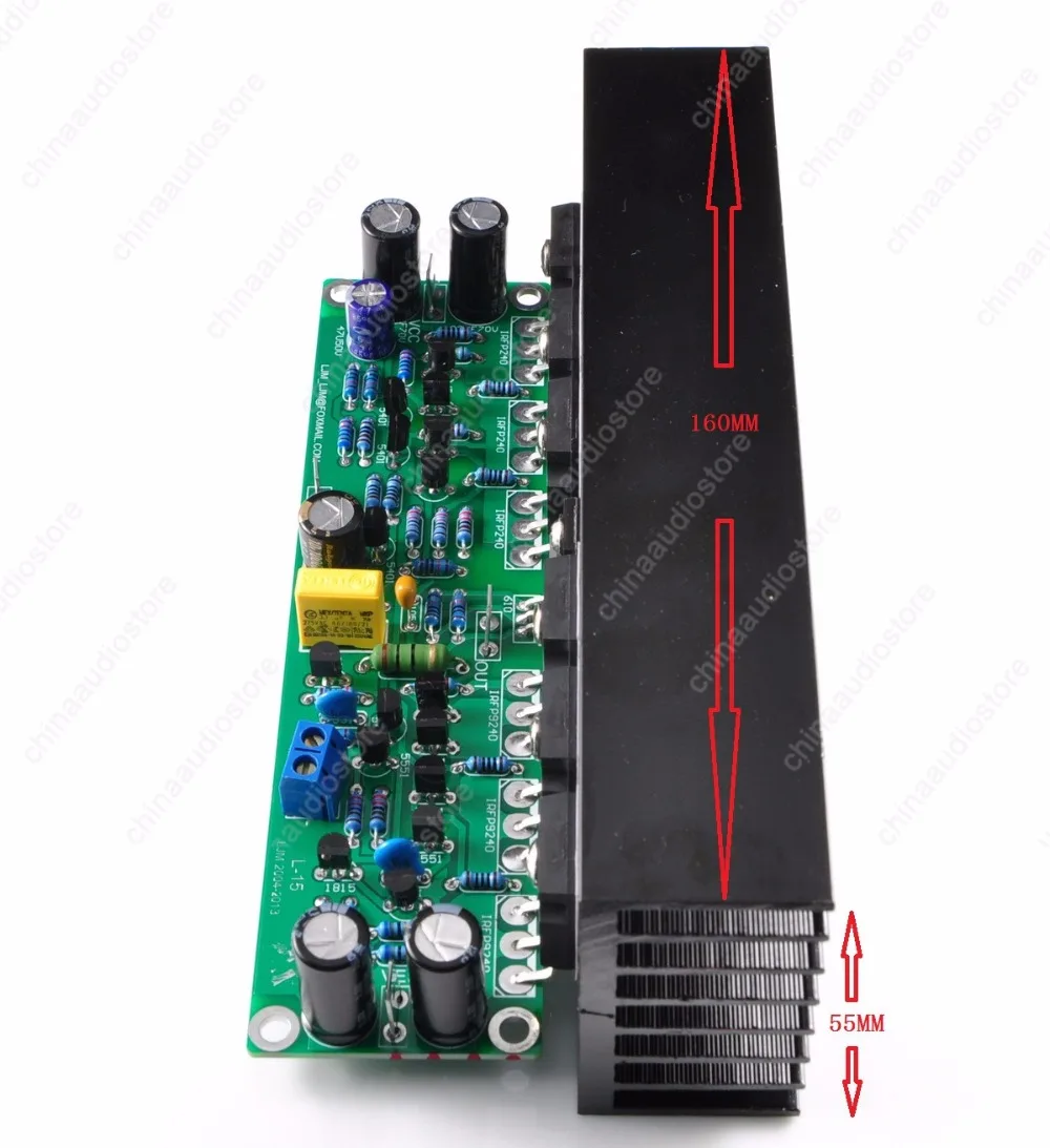 LJM L15 300 Вт собранная моно L15 Плата усилителя для аудио усилителя DIY проект 3 пары IRFP240 IRFP9240 MOSFET усилитель мощности