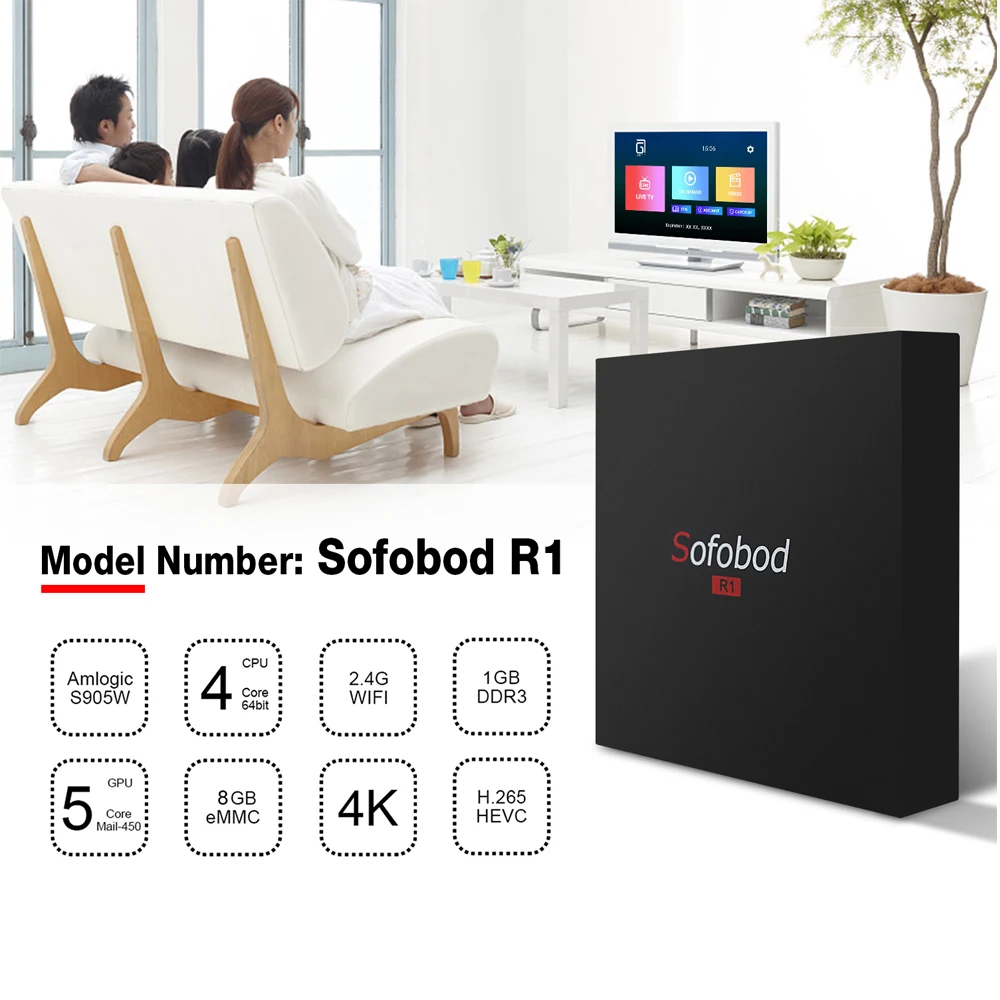 Sofobod S905W 8G+ Бесплатный Израиль, Швеция, Норвегия, турецкий, IPTV подписка 5300Live+ 3500 VOD H.265 WiFi 4K Android tv Box