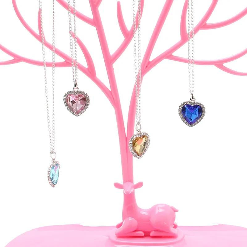  Jewelry Necklace Ring Earring Tree Deer Stand Display Organizer Holder Show Rack