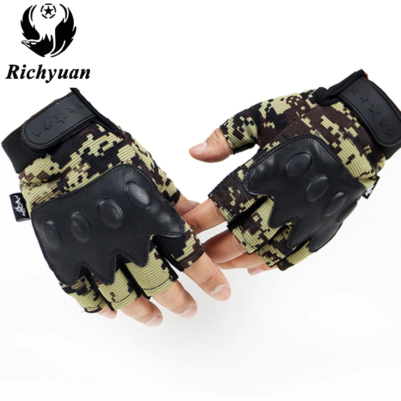 

Us Military Tactical Gloves Outdoor Sports Army Full Finger Combat Motocycle Slip-resistant Carbon Fiber Tortoise Shell Gloves