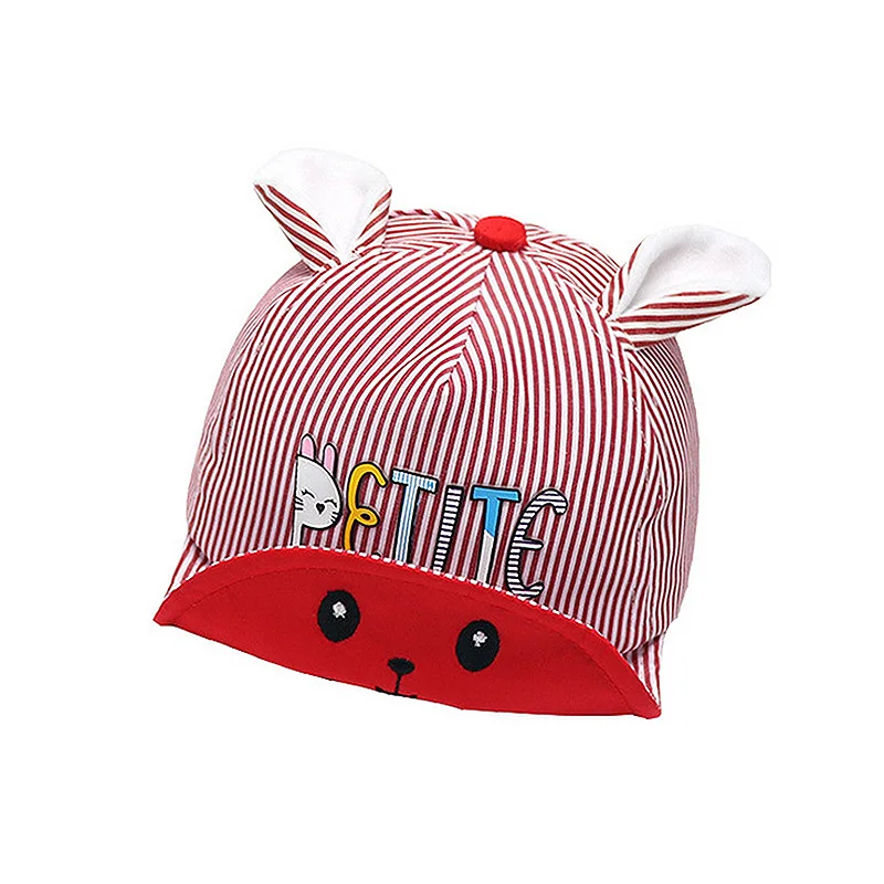 

Cute Baby Kids Caps Cotton Soft Baby Girls Boys Caps Summer Beach Hats For Kids Infant Children Sun Hat With Ear