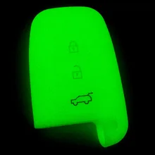 1pcs 3 Buttons Glow Silicone Car key Case Cover for KIA K5 K4 K3 K2 Rio Sportage Cerato Sorento Forte Carens Hyundai ix35 Sonata