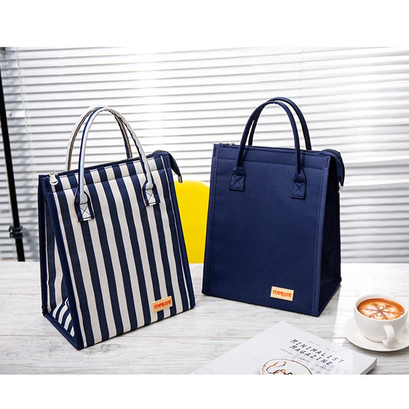 Fashion Waterproof Canvas Lunch Bags For Women Kids Men Cooler Lunch Box Bag Tote High Quality Portable Insulation Package Food Fashion Waterproof Canvas Lunch Bags For Women Kids Men Cooler Lunch Box Bag Tote High Quality Portable Insulation Package Food