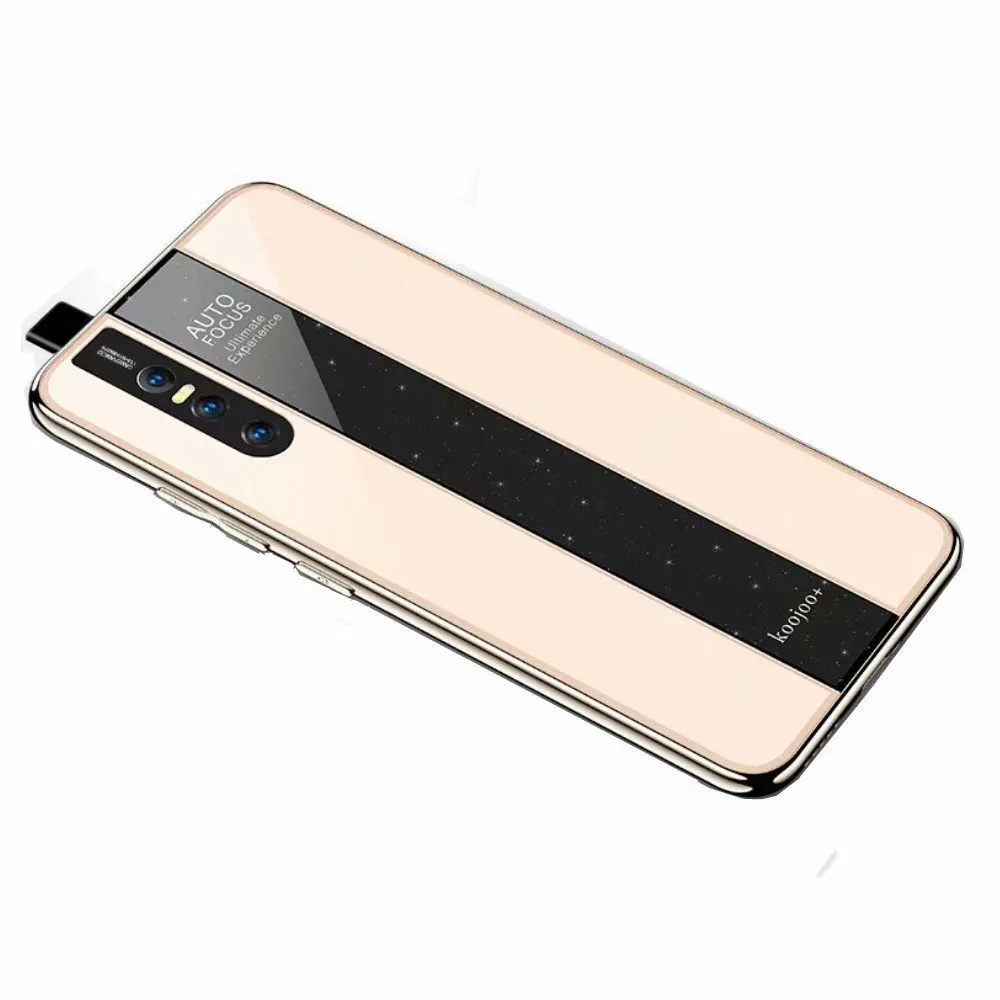 

For VIVO V15 Pro Case Luxury TPU edge+Hard PC Plexiglass Protective Back Cover Case for vivo v15pro full cover phone shell