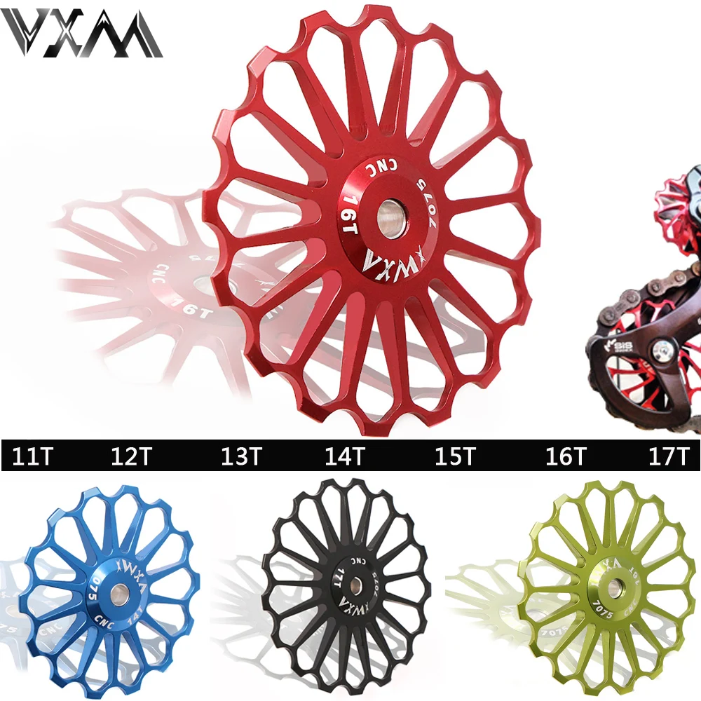 

VXM Bicycle Ceramics Rear Derailleur 11T 12T 13T 14T 15T 16T 17T Jockey Wheel Road MTB Guide Bike Ceramics Bearing Bicycle Part