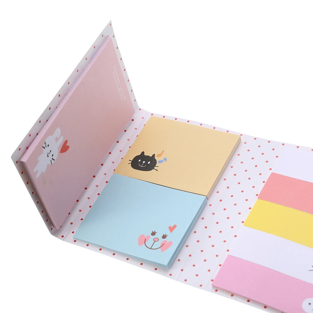 1pc Cartoon Sticker Animals Sticky Notes For Kids Bookmark Marker Memo Index Tab Flags