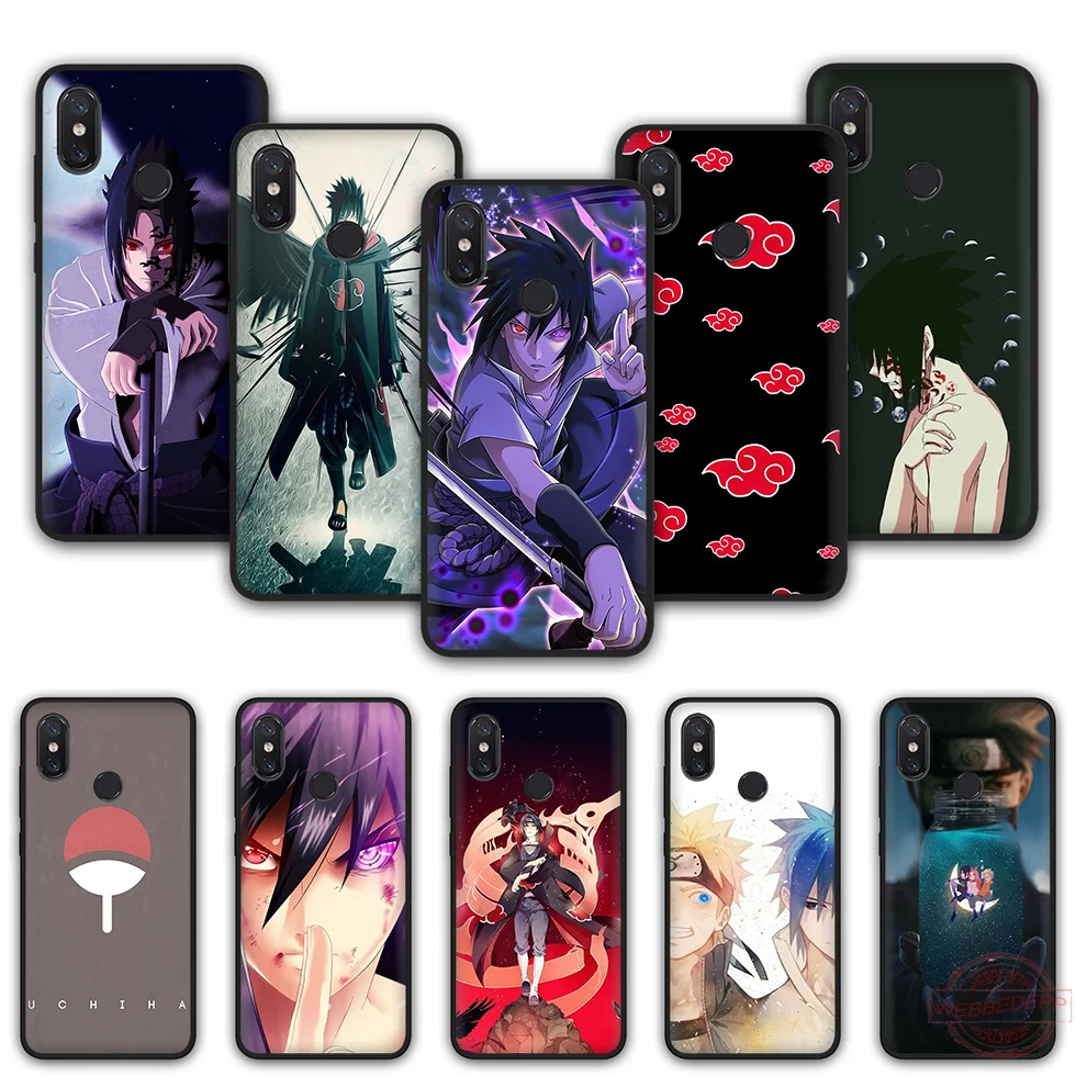 WEBBEDEPP Аниме Наруто Uchiha Sasuke TPU чехол для телефона Xiaomi Mi 6 8 A2 Lite A1 F1 9 MAX 3 SE |