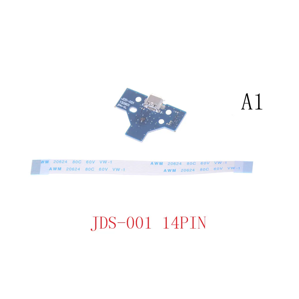 JDS-001 JDS-011 JDS-030 JDS-040 зарядка через usb Порты и разъёмы гнездо платы Зарядное устройство доска с гибкий ленточный кабель для PS4 Pro плата контроллера - Цвет: A1