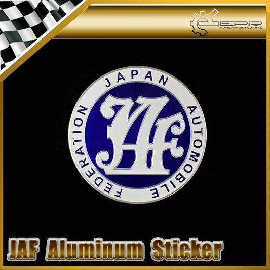 

Car-styling JAF Aluminum Badge Emblem Sticker 90mm Universal Fitment