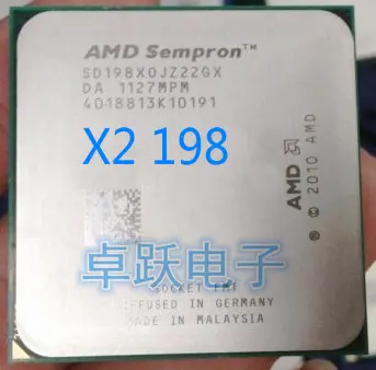 

AMD Sempron X2 198 2.5 GHz Dual-Core CPU Processor SD198XOJZ22GX Socket FM1 free shipping