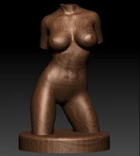 3d modelo alívio para cnc em formato de arquivo stl mulher nua busto