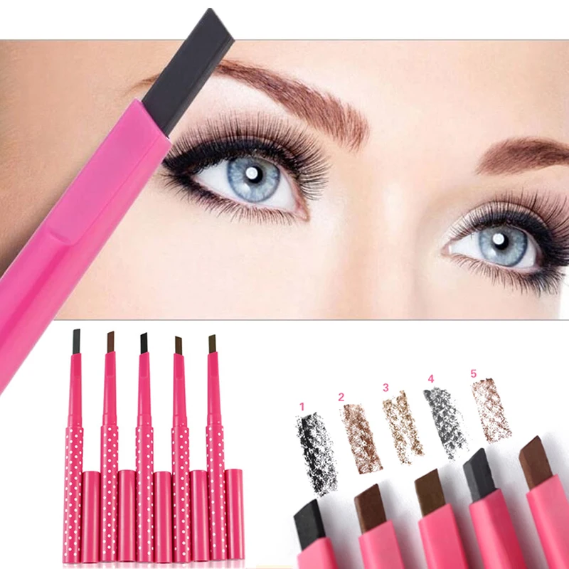 

2019 New Waterproof Eyebrow Pencil With Eye Brow Card Tool Rotating Eyebrow Pencil Shaping DIY Pen Professional Makeup Set