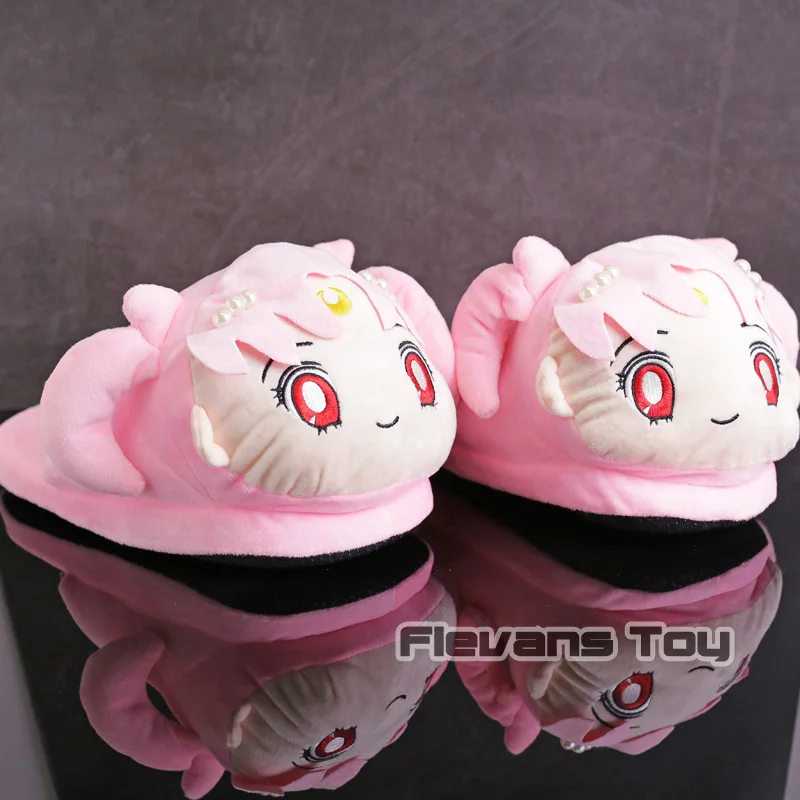 Sailor Moon Sailor Chibi Moon Chibi Usa Plush Slippers Winter Indoor Warm Shoes Soft Stuffed Toys