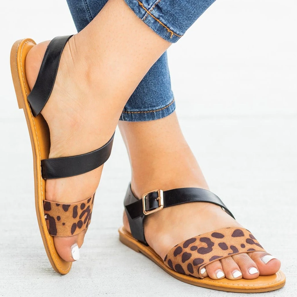 open toe strappy sandals