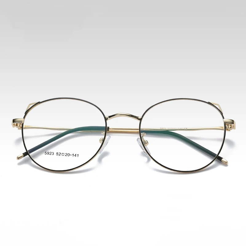 Alloy Glasses Frame Female Myopia Prescription Eyeglasses Metal Full Optical Frame Eyewear Y5923 eyeglasses frame