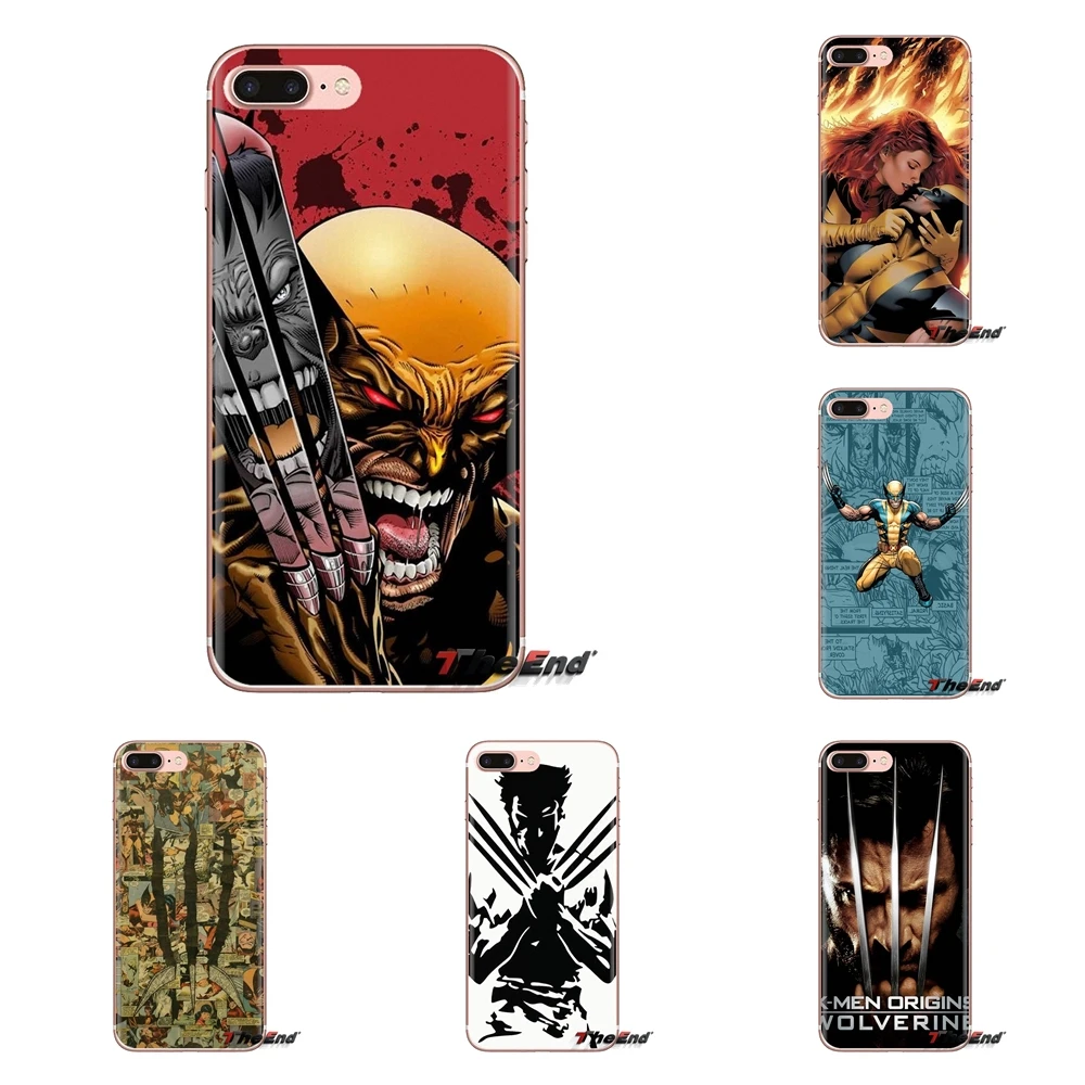 Мягкий прозрачный чехол для Samsung Galaxy S3 S4 S5 Mini S6 S7 Edge S8 S9 S10 Plus Note 3 4 5 8 9 Wolverine Marvel |