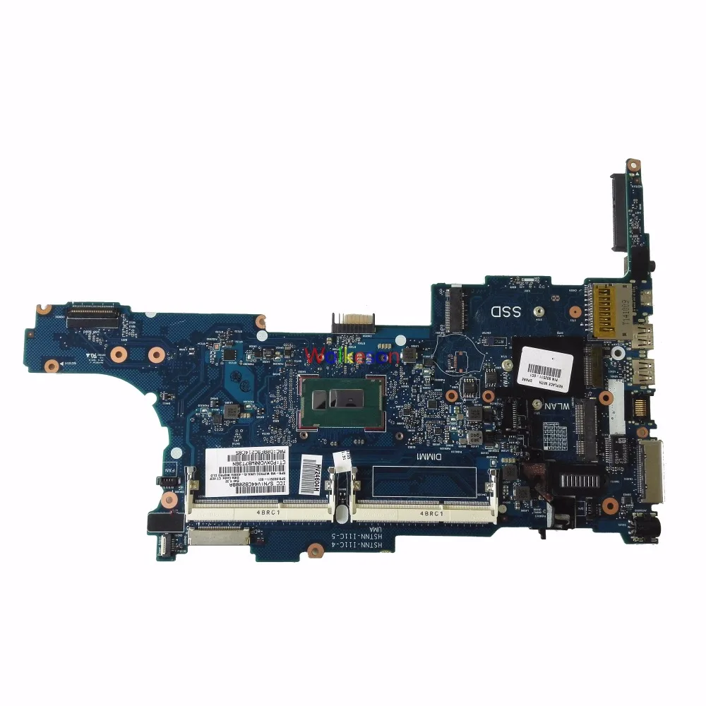 SHELI для hp EliteBook 840 G1 материнская плата ноутбука с процессором I5-4300U 802511-601 6050A2560201-MB-A03