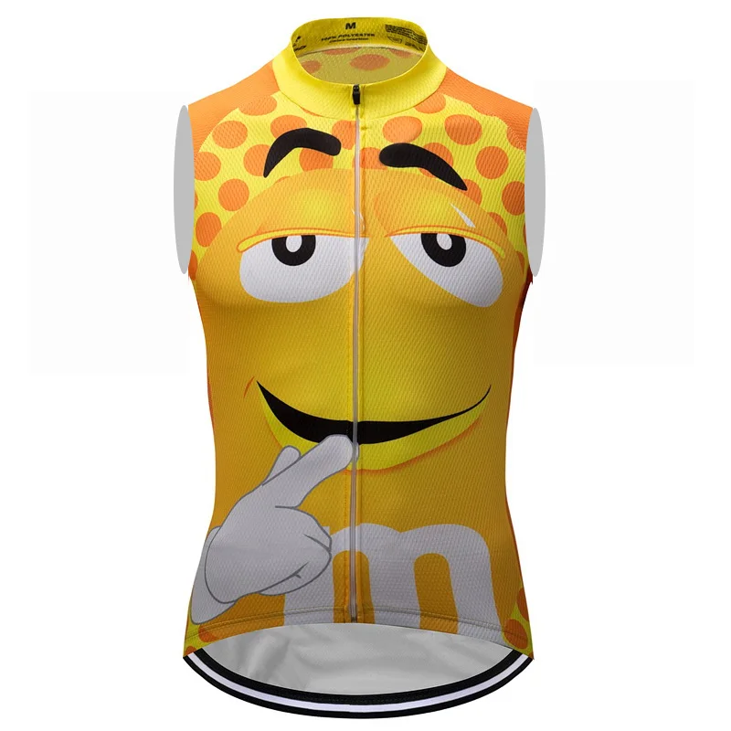 2020 yellow TEAM sleeveless Cycling jersey top bike clothes Ropa Ciclismo mens summer quick-dry PRO BICYCLING Maillot Culotte