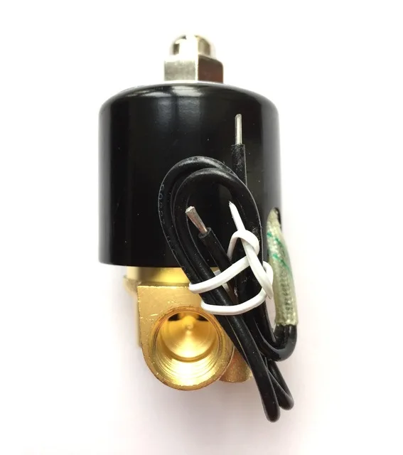 AC220V 3/8 &quotBSP латунь нормально закрытый пневматический Соленоидный клапан воздуха