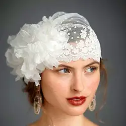 Красивые невесты вуаль шляпа тюль кружево ручной работы вуаль с цветочным принтом шапки для невесты
