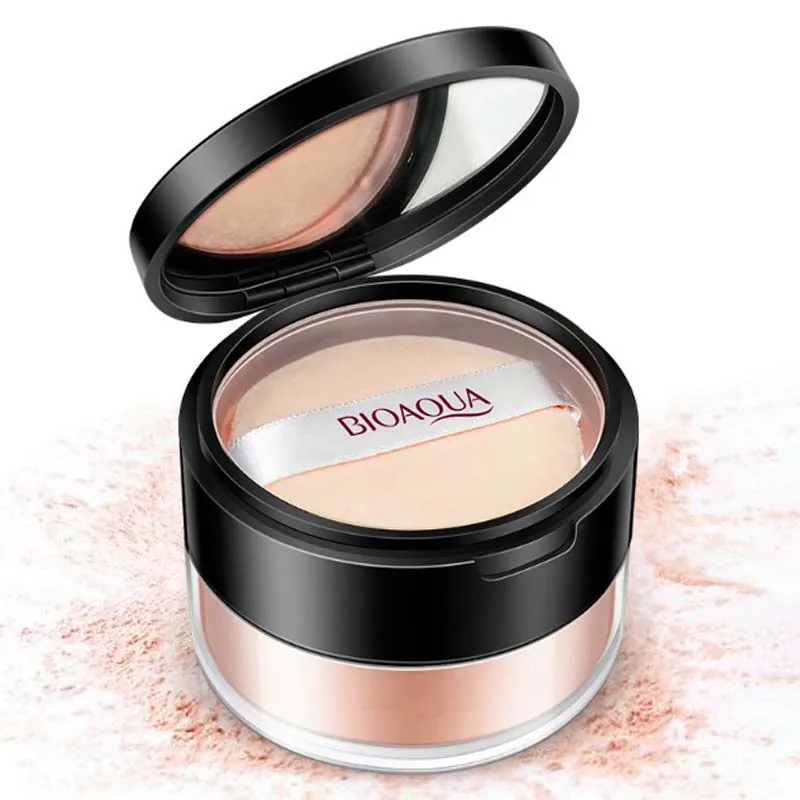 

New 3 Colors Brighten Waterproof nutritious Makeup Minerals Loose Powder Face Finishing Powder Make Up Long-lasting Oil Control