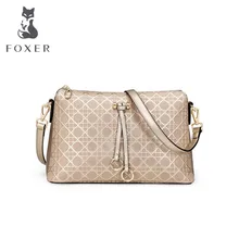 FOXER2016 new luxury fashion high-grade leather leisure Messenger bag brand-name products 100% high-quality women well-known