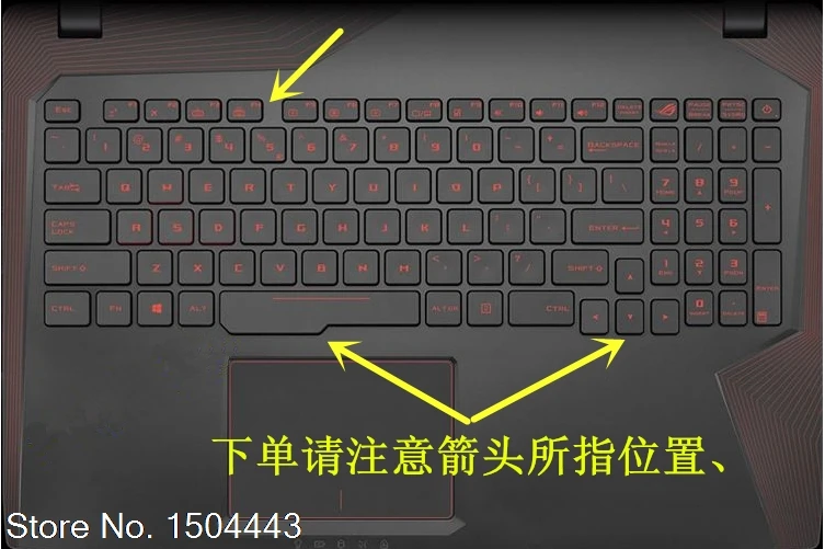 17 дюймов Тетрадь клавиатура кожного покрова протектор для Asus ROG GL753vd GL753 GL753ve GL753v FX753ve FX753vd FX753v FX753 17,3''