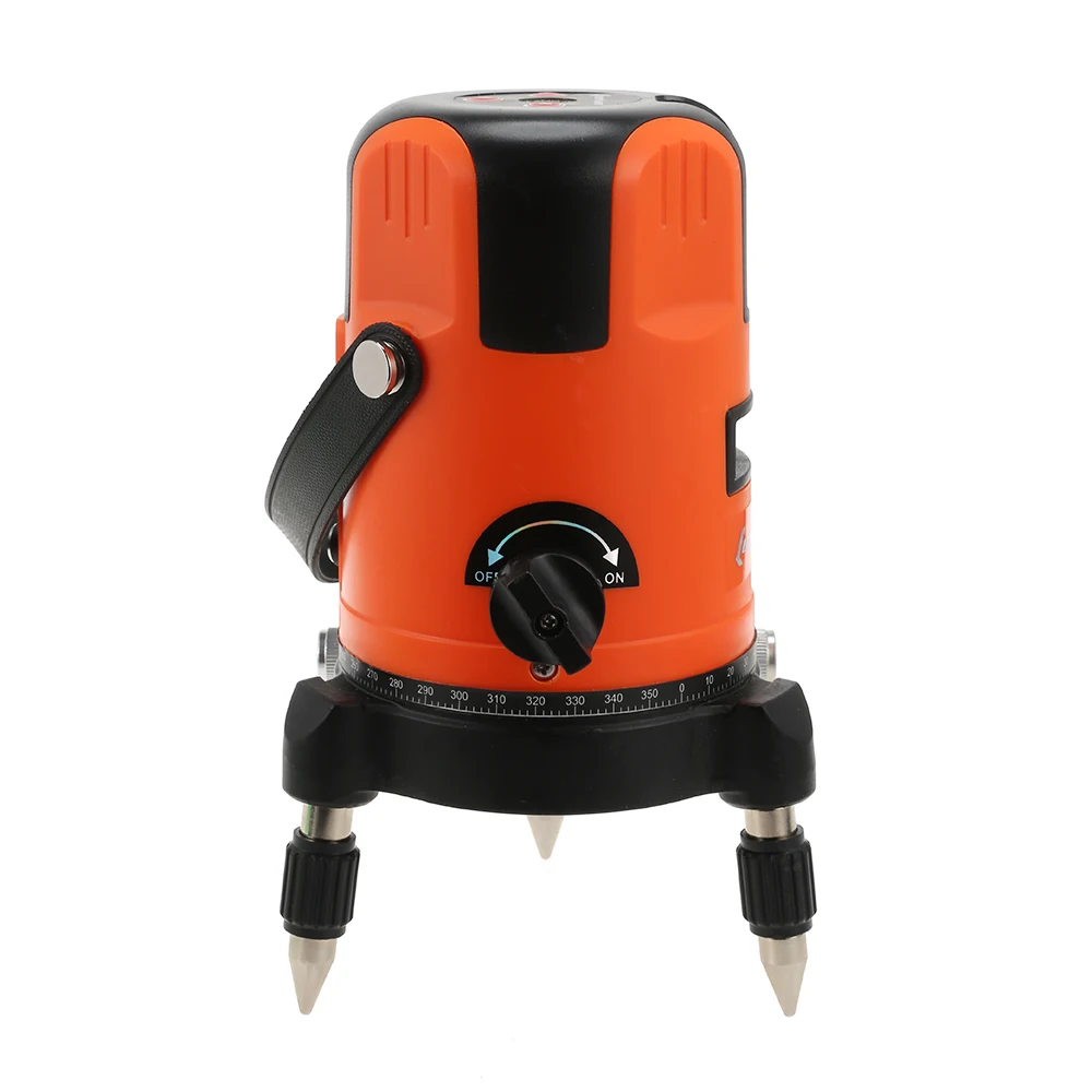 

360 degree Laser Level Meter 2 point 635nm Cross Line Portable mini Cross 360 Degree Rotary Modular Instrument